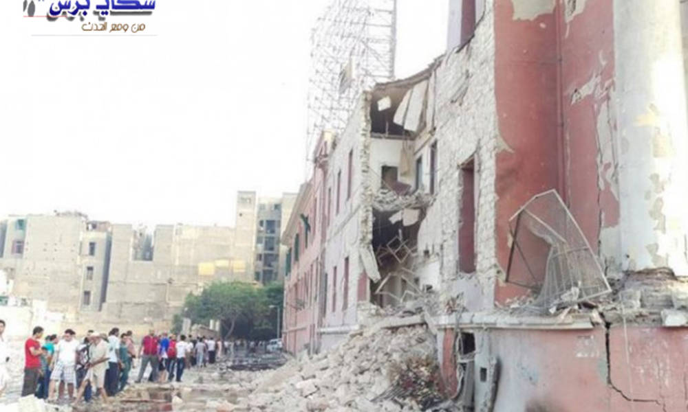 انفجار هائل امام مقر القنصلية الايطالية في القاهرة
