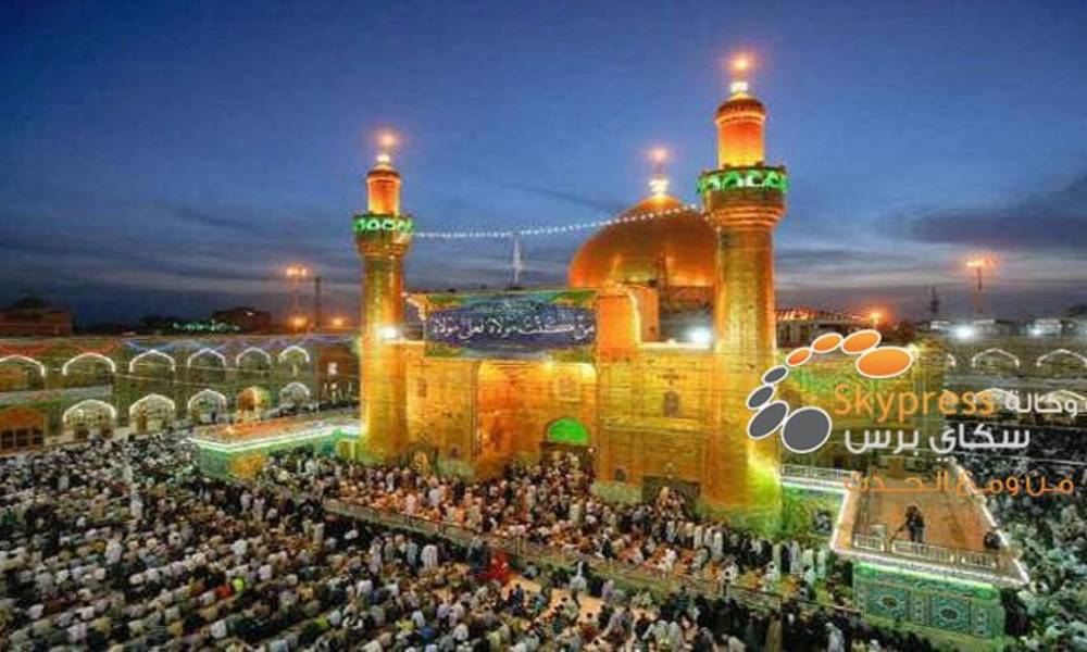 الاف الزوار يتدفقون الى مرقد الامام علي (ع) لاحياء مناسبة "عيد الغدير" في النجف الاشرف