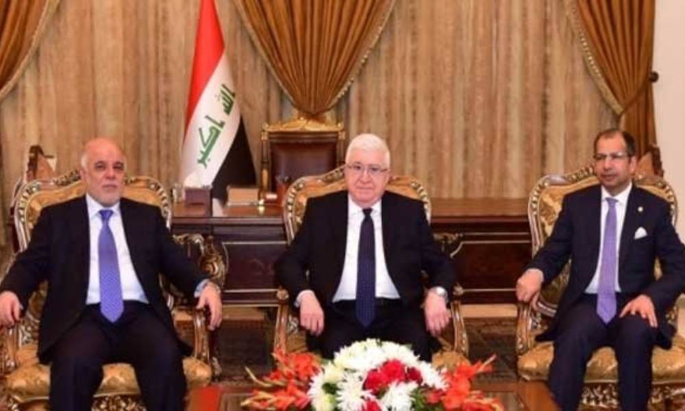 الرئاسات الثلاث تجتمع في قصر السلام ببغداد