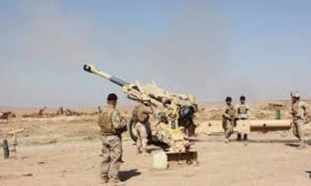 المدفعية العراقية تصيب 13 عنصراً من داعش غربي الانبار