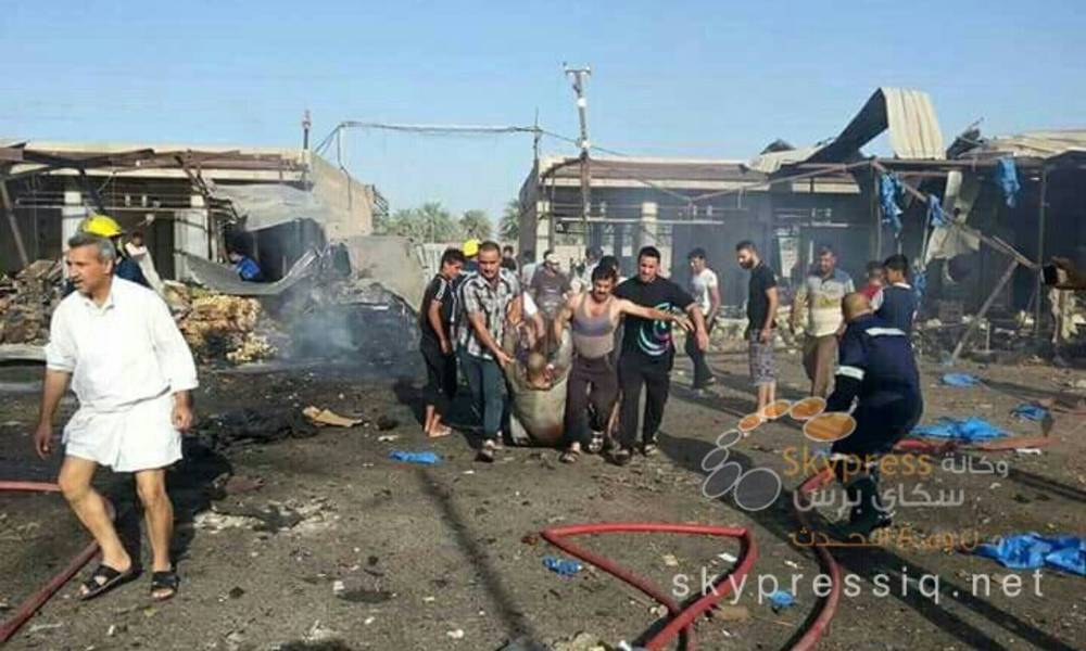 32 شهيد وجريح بتفجير مفخخة شمالي بغداد