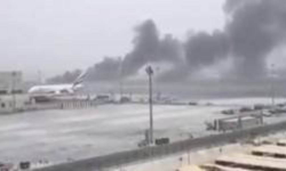 إغلاق مطار دبي بعد وقوع حادث لطائرة هبطت اضطرارياً