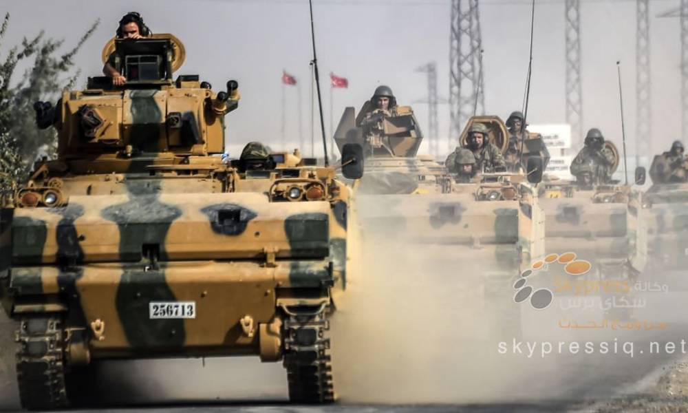 حشود عسكرية تركية كبيرة على الحدود مع سوريا