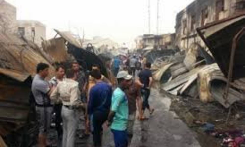 تفجير عبوة ناسفة بالقرب من علوة لبيع الاسماك جنوب شرقي بغداد