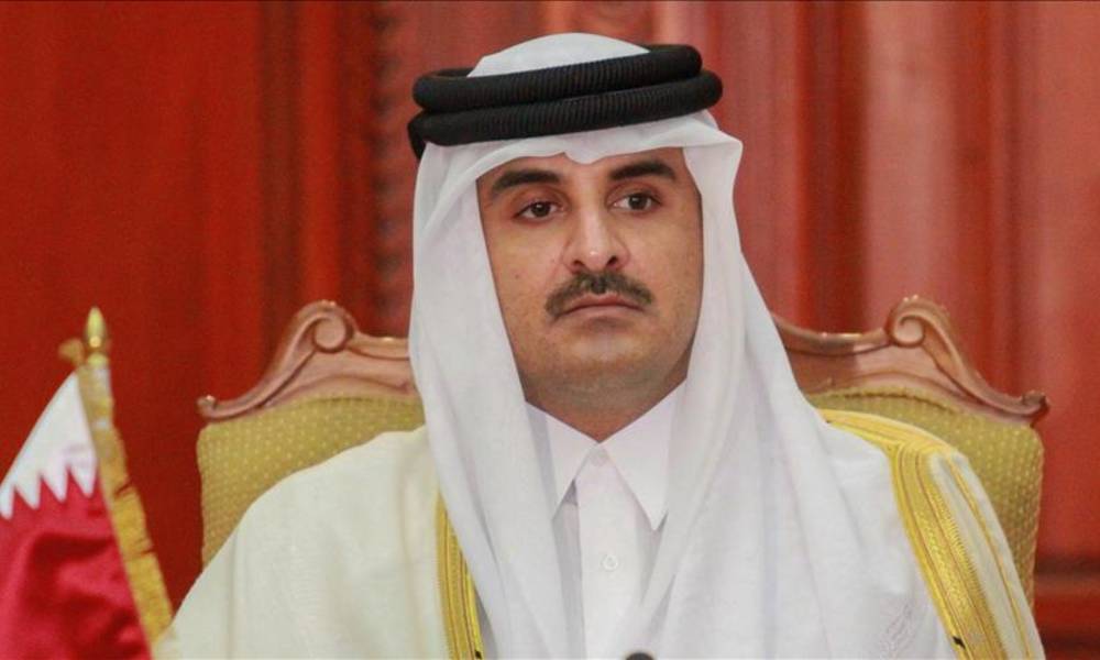 امير قطر يتجاهل العراق خلال كلمته في القمة العربية