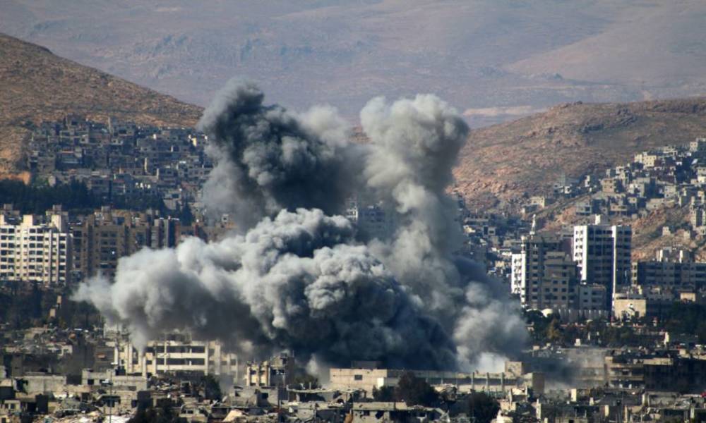 انفجار "ضخم" في محيط مطار دمشق الدولي