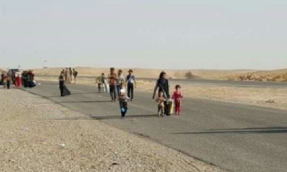 الحشد الشعبي ينقذ 20 عائلة هاربة من "داعش" بشمال القيروان