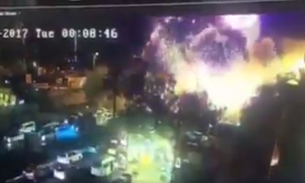 بالفيديو.. كاميرات المراقبة توثق اللحظات الاولى لتفجير الكرادة