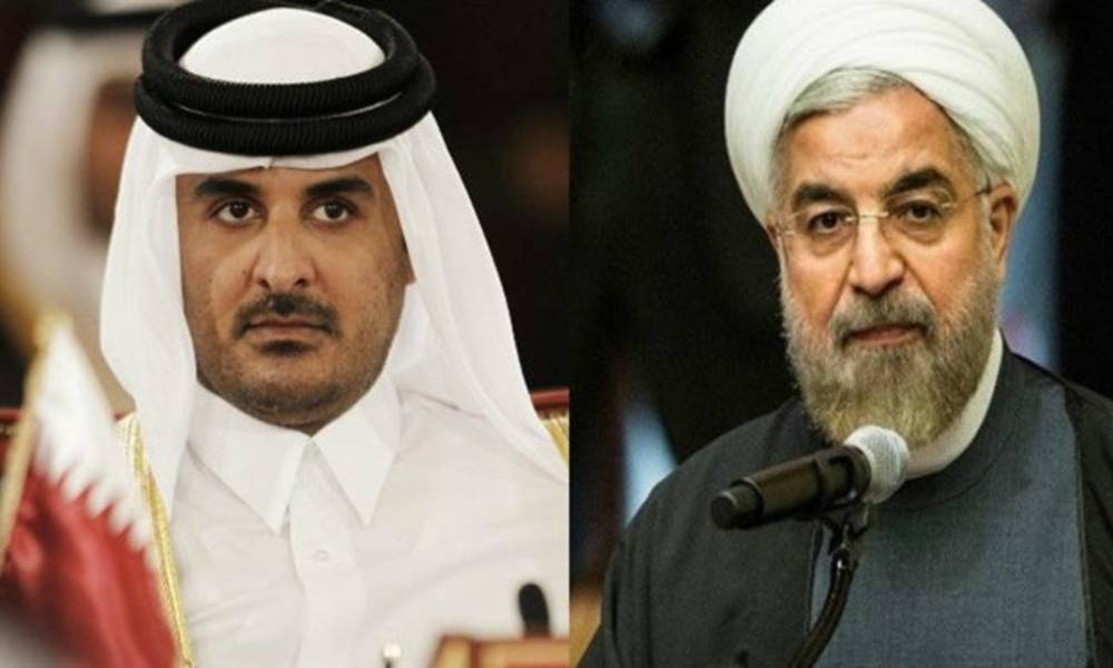 أمير قطر يتلقى رسالة شفوية من الرئيس الإيراني