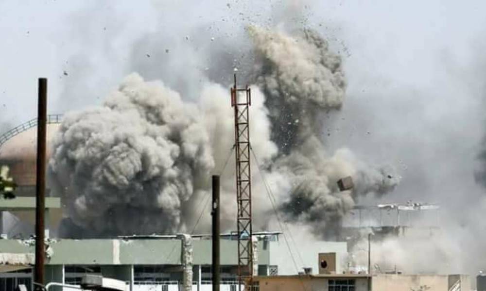 شاهد بالفيديو.. لحظة تفجير منارة الحدباء في الموصل