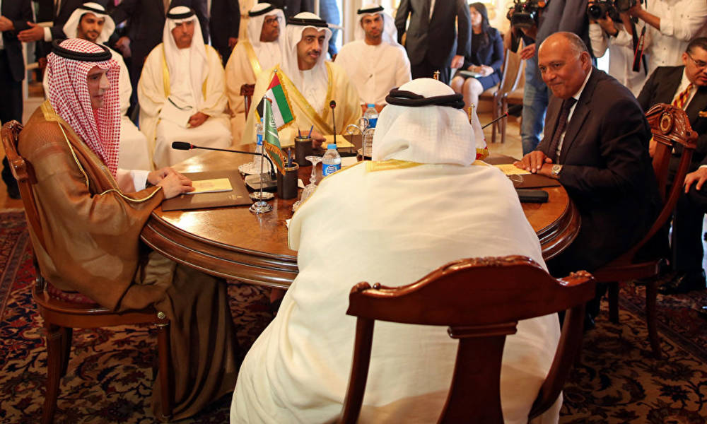 وزير الخارجية المصري: اجتماع مع أمريكا والسعودية والإمارات والبحرين غداً في جدة لبحث أزمة قطر