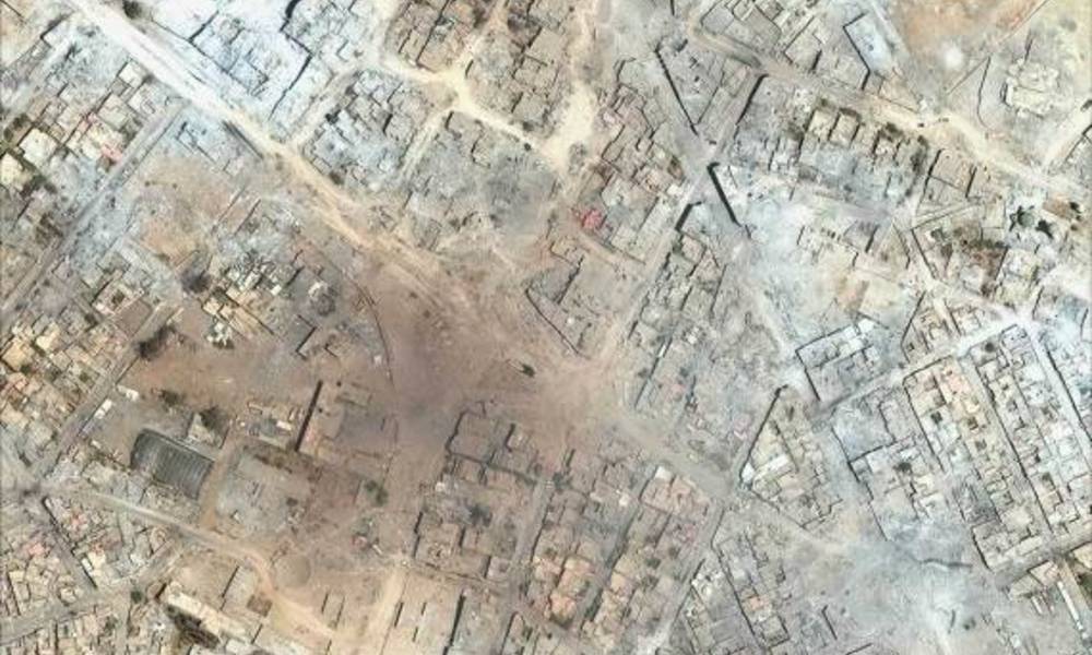 الاقمار الصناعية ترصد صوراً مخيفة من الموصل بعد التحرير