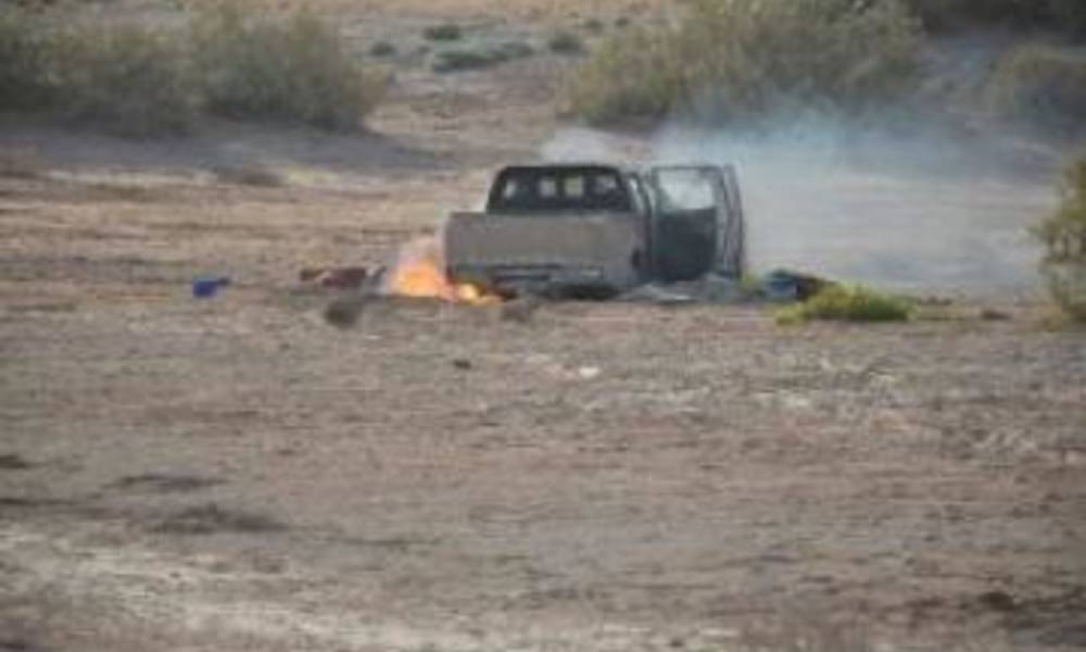 بالصورة..مقاتل عراقي يتصدى لانتحاري بقاذفة RBG7 في كربلاء