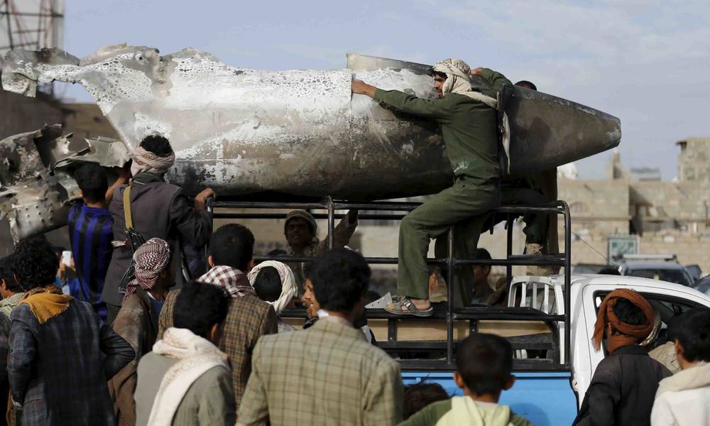 بالفيديو: لحظة رصد طائرة حربية سعودية واسقاطها في اليمن