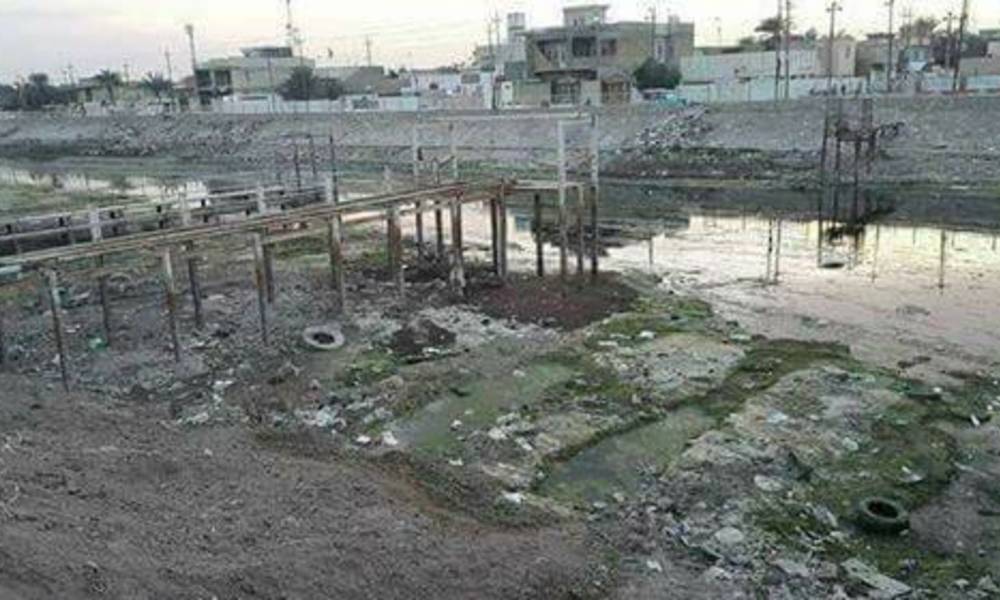 بالصور ... الجفاف يهدد نهر المجر الكبير في ميسان