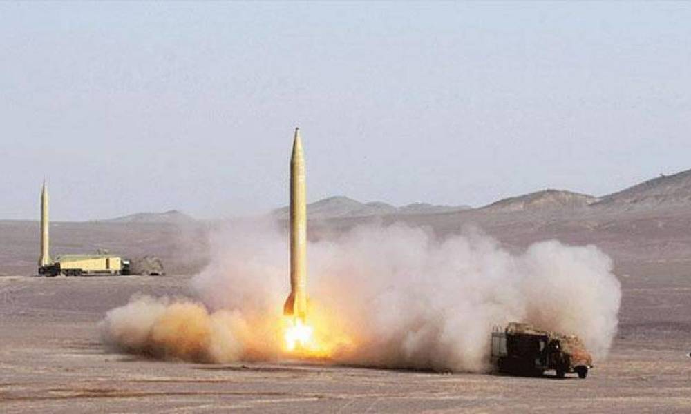 استهداف شركة ارامكو السعودية بصاروخ بدر 1