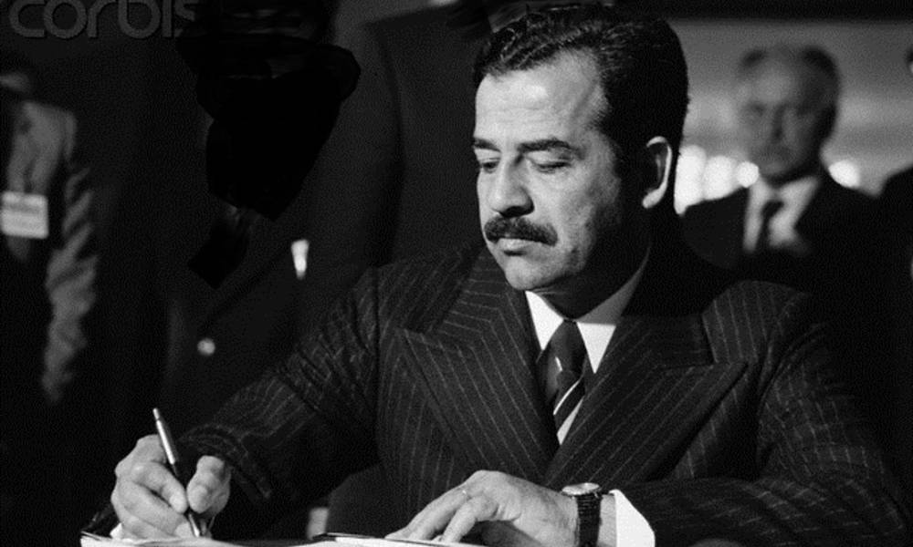 بالصورة .. "صدام حسين" بين الاردن والعراق !!