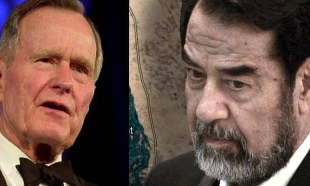 بالصور .. ما لم تعرفه عن "لعنة صدام" التي طالت عراب الحرب "بوش الاب" ! ؟