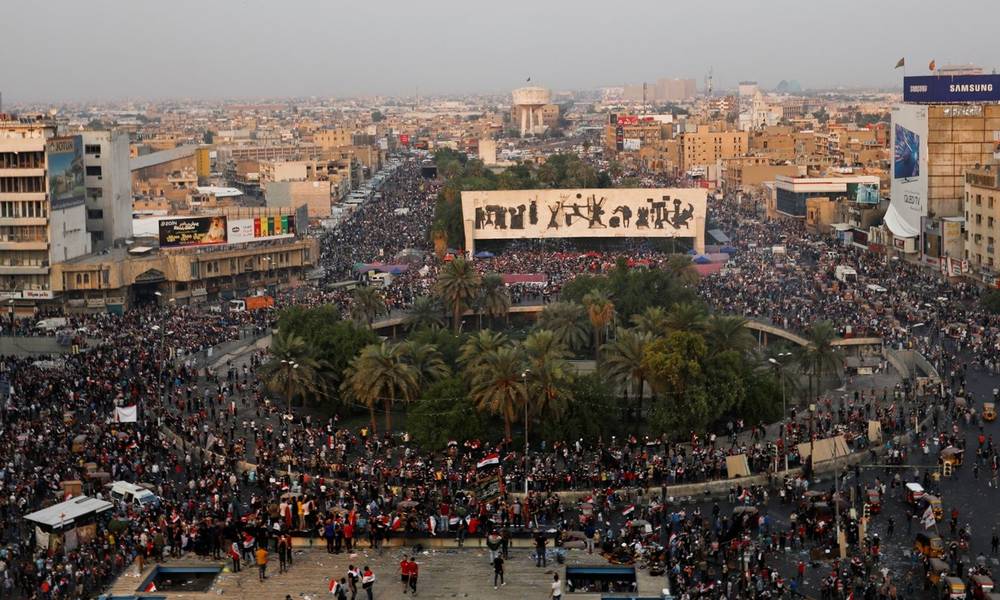 بالفيديو : المتظاهرين يردون على الجهات التي تدعي خلو ساحة التحرير من المتظاهرين