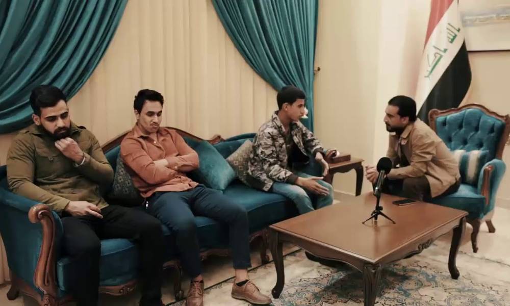 بالفيديو : "حميد" الناصري في ضيافة الحلبوسي والخضراء .. ماهي رسالته ؟ وبماذا أجابه الحلبوسي ؟