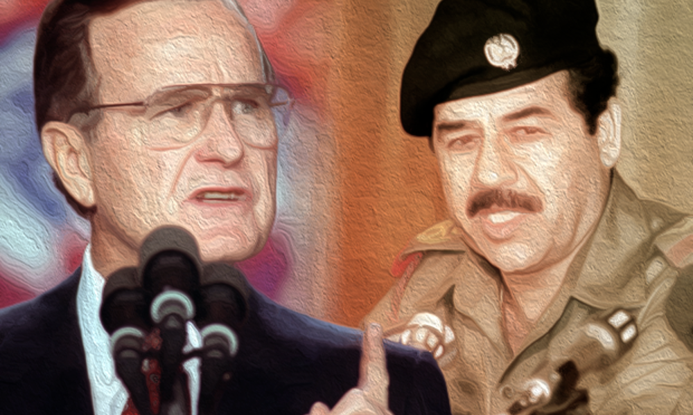 على غرار اسقاط "صدام حسين" ترمب يسير على خطى بوش .. لــ "اسقاط النظام الايراني" !