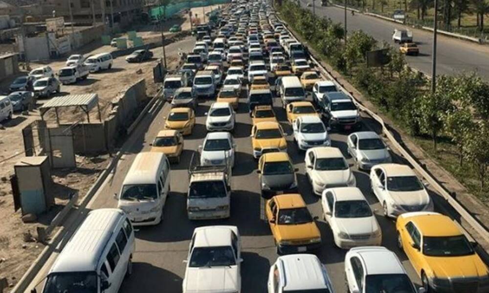 الاختناقات المرورية التي تشهدها  شوارع بغداد