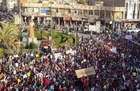 المئات يتظاهرون في الناصرية احتجاجا على تردي الخدمات