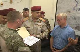 الغانمي يبحث مع وزير الدفاع الدنماركي الدعم اللوجستي وتدريب الجيش العراقي