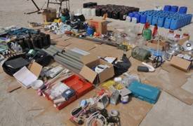 جهاز المخابرات يضبط كمية من المواد المتفجرة في قرية شمال البصرة