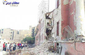 انفجار هائل امام مقر القنصلية الايطالية في القاهرة