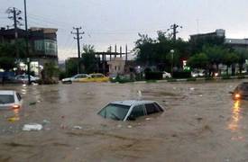 انقطاع طريق ديالى- واسط بسبب سيول الأمطار القادمة من إيران