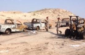 مقتل انتحاري وتدمير ثلاثة عجلات لداعش شرقي الرمادي