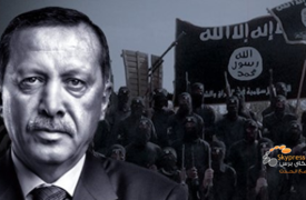 شاهد بالصورة... مجسم فني يصف العلاقة بين أردوغان و زعيم داعش ابو بكر البغدادي