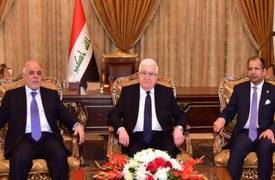 الرئاسات الثلاث تجتمع في قصر السلام ببغداد