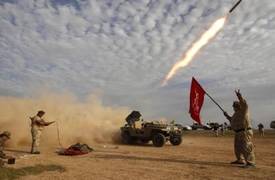 لاول مرة... الحشد الشعبي يستخدم  "الصواريخ الاهتزازية" في الموصل