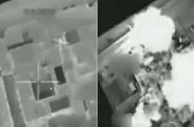 بالفيديو .. الضربة الجوية التي استهدفتها طائرات F16 لقصف داعش داخل سوريا