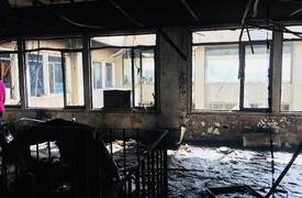 بالصور .. هذا ماخلفه حريق مركز "البحوث النفسية" في جامعة بغداد
