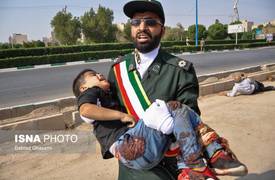 حادثة الــ "الاستعراض العسكري" الايراني في احدث "صورها""