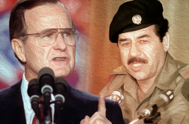 على غرار اسقاط "صدام حسين" ترمب يسير على خطى بوش .. لــ "اسقاط النظام الايراني" !