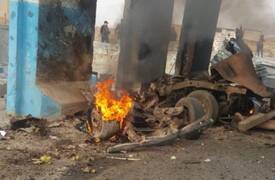 الاعلام الامني ..انفجار سيارة مفخخة على سيطرة "جسر مريم بيك "