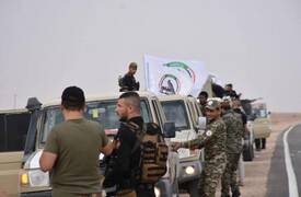 القوات الأمنية والحشد الشعبي  ينفذان عملية تفتيش جنوب صلاح الدين