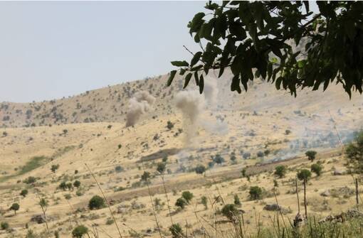قصف مدفعي كثيف شنه الحرس الثوري الايراني على قرى اقليم كردستان