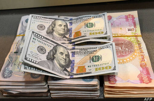 سعر صرف الدولار في العاصمة بغداد والاقليم