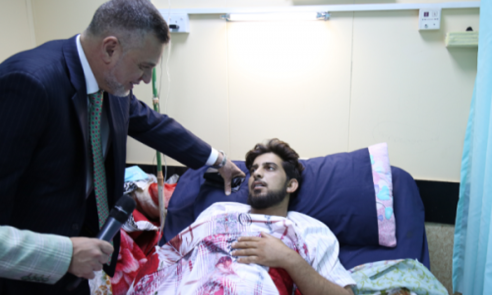 الاعرجي يوجه بتقديم المستلزمات الطبية اللازمة لجرحى القوات المسلحة و الحشد الشعبي