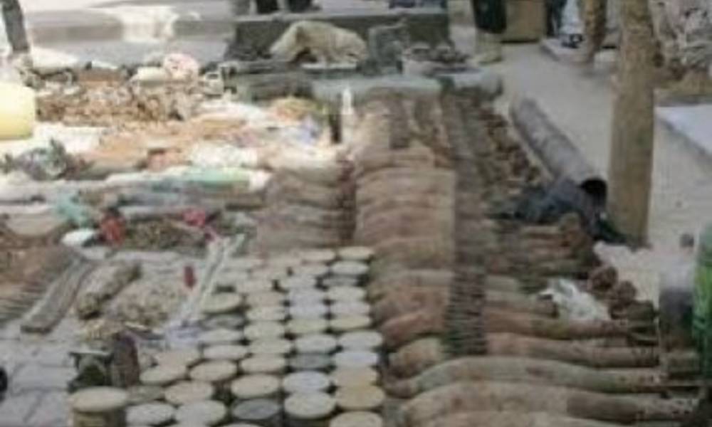 ضبط معمل لتفخيخ وتدريع العجلات في بيجي