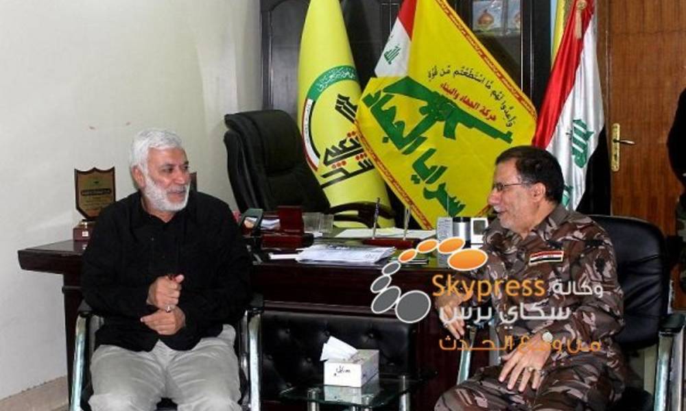 المهندس يبحث مع قيادي في الحشد الاستعدادات لتحرير الفلوجة