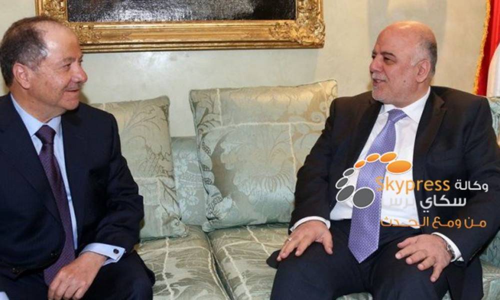 العبادي وبارزاني يبحثان توحيد الموقف لانسحاب القوات التركية "فوراً" ويؤكدان: السيادة خط احمر