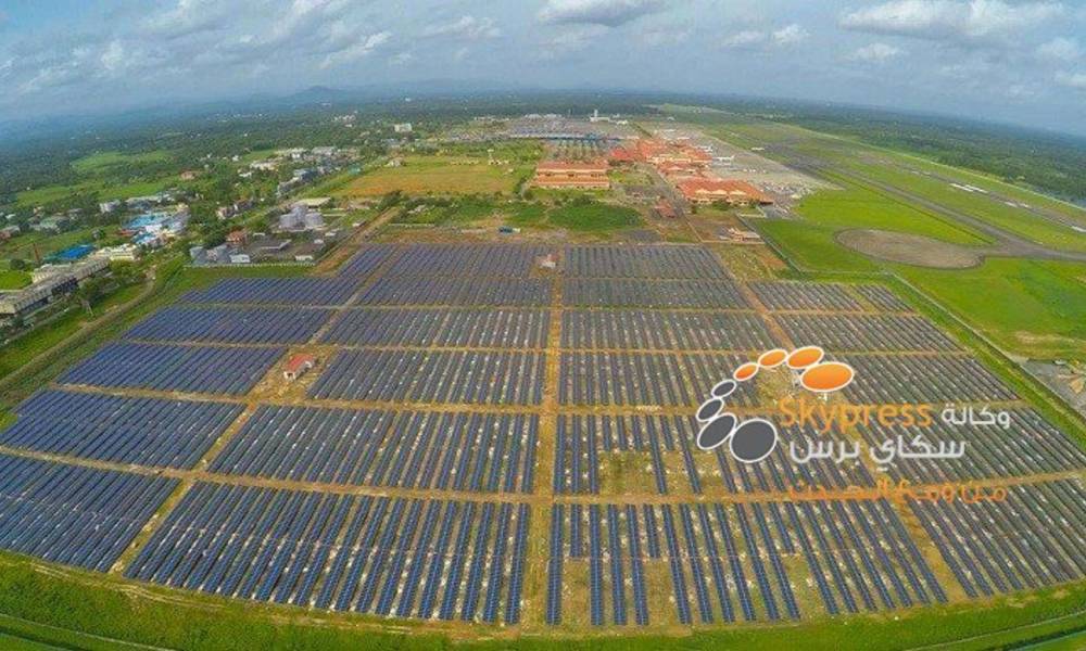 أول مطار يعتمد على الطاقة الشمسية في الهند