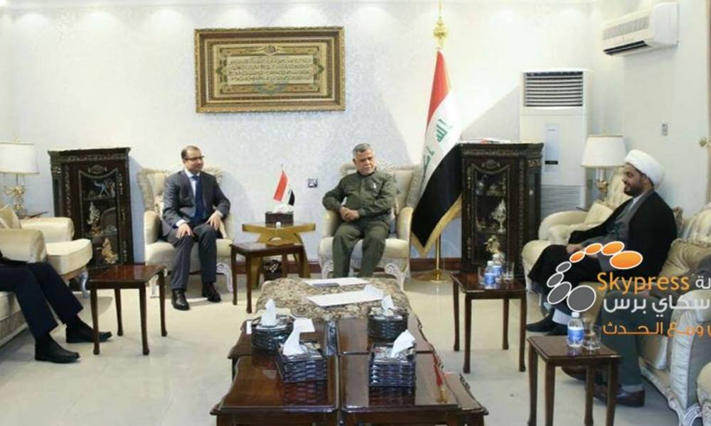 رئيس البرلمان للعامري والمهندس والخزعلي: عودة النازحين تمثل اللبنة الأولى لإعادة الاستقرار للمناطق المحررة