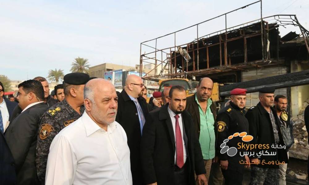 العبادي من بغداد الجديدة: الاعتداء محاولة يائسة وسنحقق النصر النهائي على الإرهاب